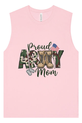 Proud Army Mom Muscle Tank