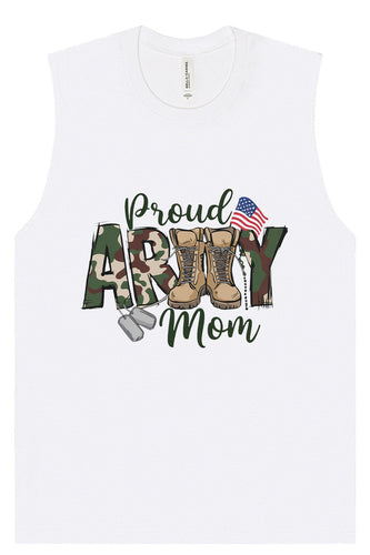 Proud Army Mom Muscle Tank