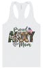 Proud Army Mom Women's Racerback Tank