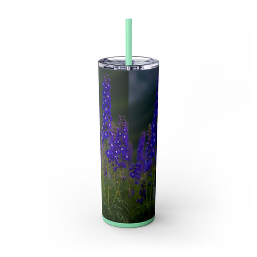Skinny Tumbler with Straw – 20 oz Stainless Steel Cup