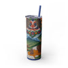 Skinny Tumbler with Straw – 20 oz Stainless Steel Cup