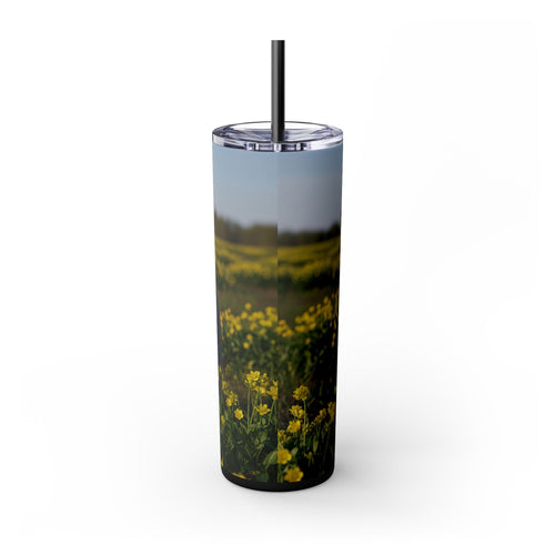 Skinny Tumbler with Straw – 20 oz Stainless Steel Cup