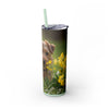 Skinny Tumbler with Straw – 20 oz Stainless Steel Cup