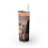 Skinny Tumbler with Straw – 20 oz Stainless Steel Cup
