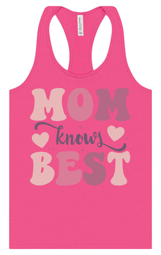 Mom Knows Best Women's Racerback Tank