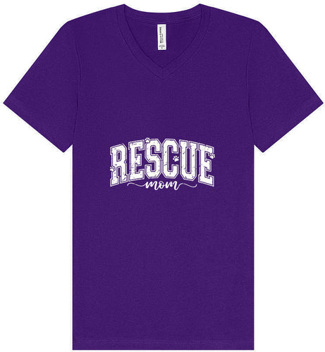 Rescue Mom Unisex V-Neck Shirt