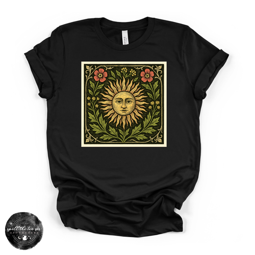 Sun Mural Tee | Celestial Graphic T-Shirt