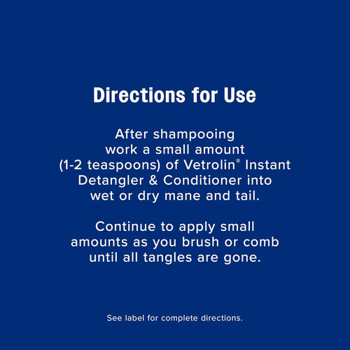 Farnam Vetrolin Instant Detangler & Conditioner Healthy Horses Mane and Tail 12 oz.