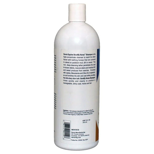 Horse Grooming Bundle Davis Scruffy Shampoo 32oz and Mane & Tail Brush