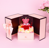 Little Bear Preserved Fresh Flower Gift Box Valentine's Day