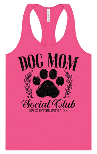 Dog Mom Social Club Women's Racerback Tank
