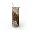 Skinny Tumbler with Straw – 20 oz Stainless Steel Cup