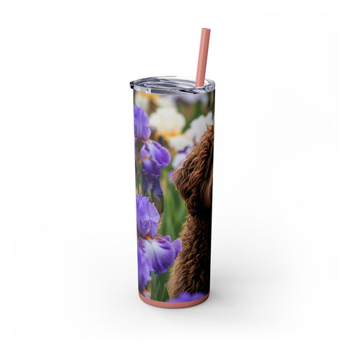 Skinny Tumbler with Straw – 20 oz Stainless Steel Cup