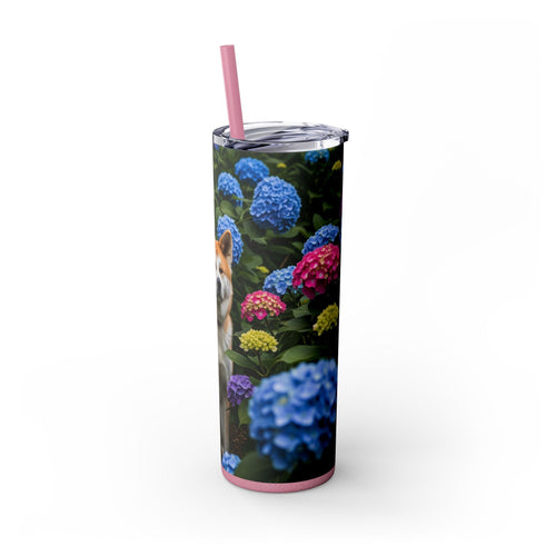 Skinny Tumbler with Straw – 20 oz Stainless Steel Cup