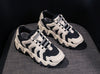Urban teen Red retro design on white no tying sports shoe