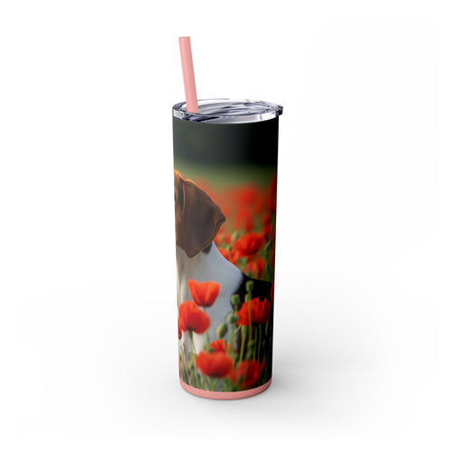 Skinny Tumbler with Straw – 20 oz Stainless Steel Cup