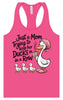 Just a Mom Trying To Keep Her Ducks... Women's Racerback Tank
