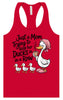 Just a Mom Trying To Keep Her Ducks... Women's Racerback Tank