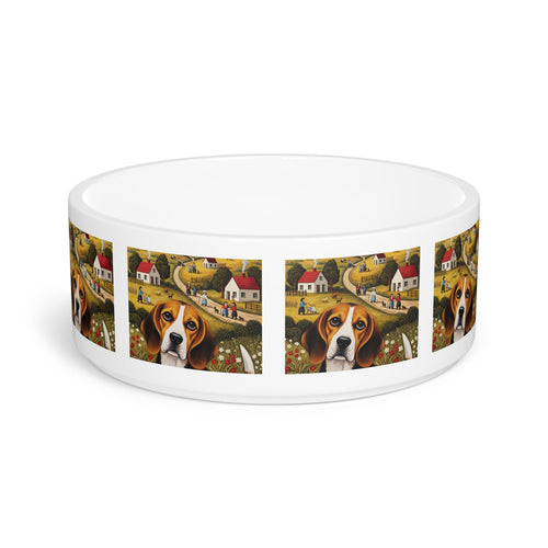 Ceramic Pet Bowl – 16 oz Dog Feeding Bowl
