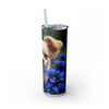 Skinny Tumbler with Straw – 20 oz Stainless Steel Cup