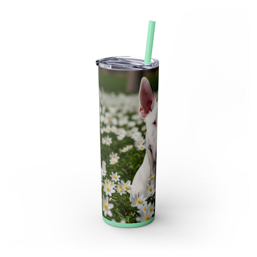 Skinny Tumbler with Straw – 20 oz Stainless Steel Cup
