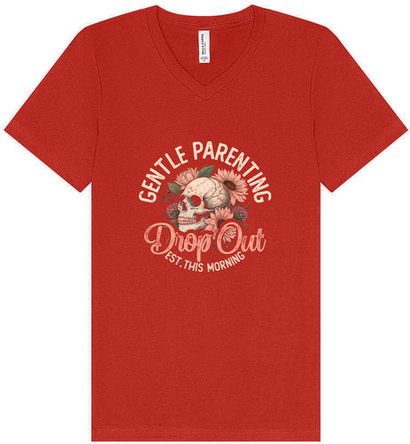 Gentle Parenting Drop Out Unisex V-Neck Shirt