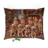 Golden Retrievers Holiday Portrait Pet Bed