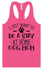 Wanna Be Stay at Home Dog Mom Women's Racerback Tank