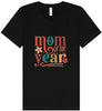 Colorful Mom of the Year Unisex V-Neck Shirt