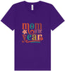 Colorful Mom of the Year Unisex V-Neck Shirt