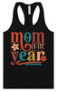 Colorful Mom of the Year Women's Racerback Tank