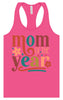 Colorful Mom of the Year Women's Racerback Tank