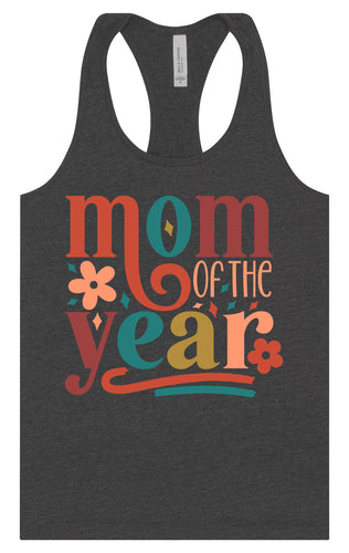 Colorful Mom of the Year Women's Racerback Tank