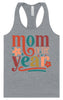 Colorful Mom of the Year Women's Racerback Tank