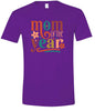 Colorful Mom of the Year Adult Gildan Soft Shirt