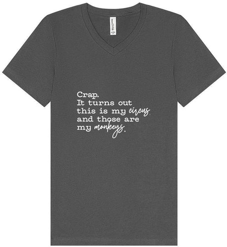 My Circus, My Monkeys Unisex V-Neck Shirt