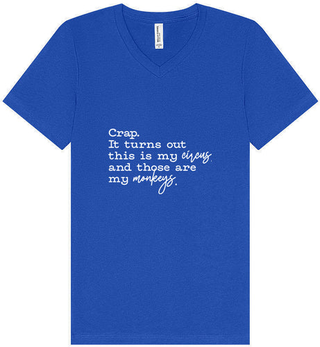 My Circus, My Monkeys Unisex V-Neck Shirt