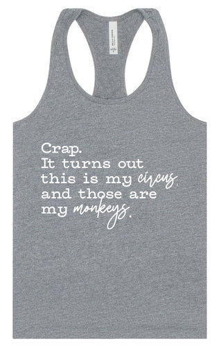 My Circus, My Monkeys Women's Racerback Tank