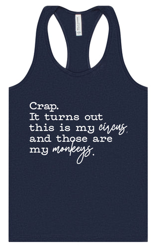 My Circus, My Monkeys Women's Racerback Tank