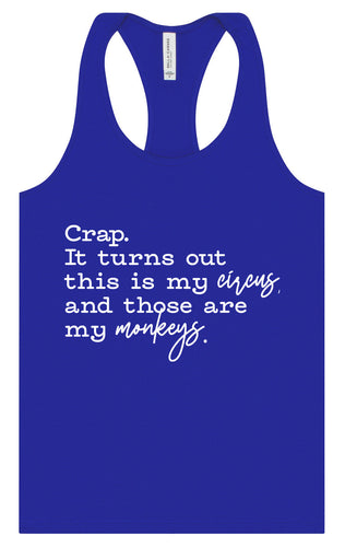 My Circus, My Monkeys Women's Racerback Tank