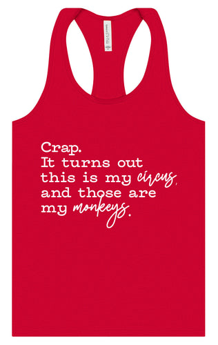 My Circus, My Monkeys Women's Racerback Tank