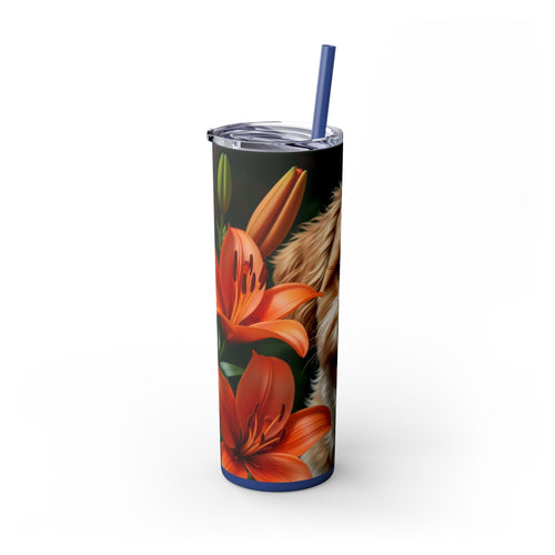 Skinny Tumbler with Straw – 20 oz Stainless Steel Cup