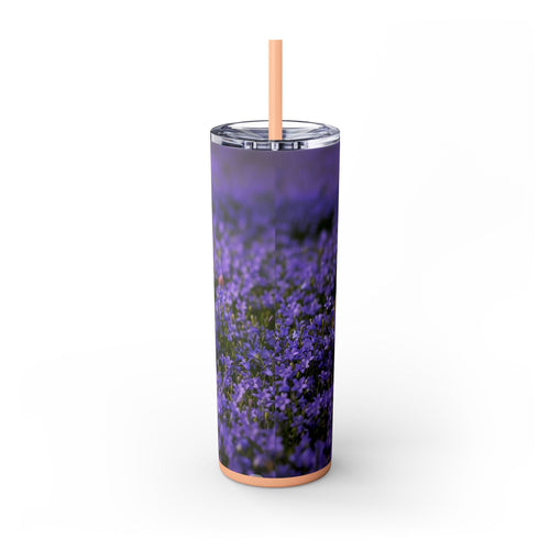 Skinny Tumbler with Straw – 20 oz Stainless Steel Cup
