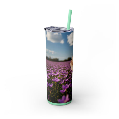 Skinny Tumbler with Straw – 20 oz Stainless Steel Cup