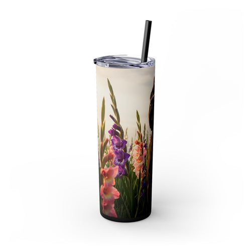 Skinny Tumbler with Straw – 20 oz Stainless Steel Cup