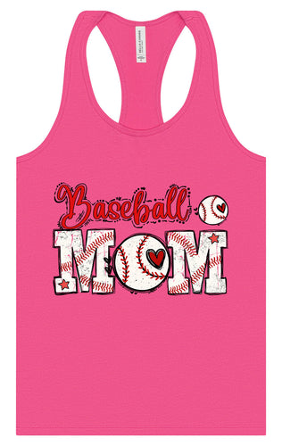 Baseball Mom Women's Racerback Tank