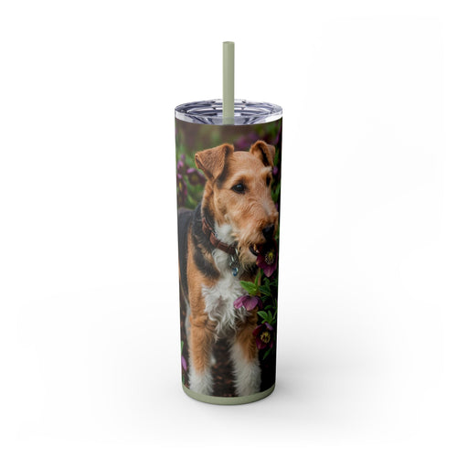 Skinny Tumbler with Straw – 20 oz Stainless Steel Cup