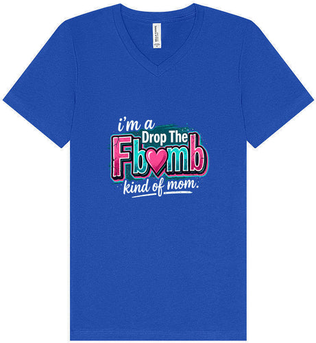 F Bomb Mom Unisex V-Neck Shirt