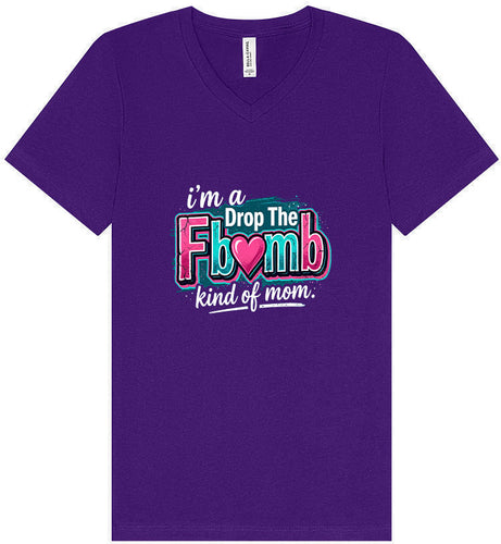 F Bomb Mom Unisex V-Neck Shirt