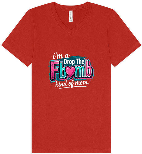F Bomb Mom Unisex V-Neck Shirt